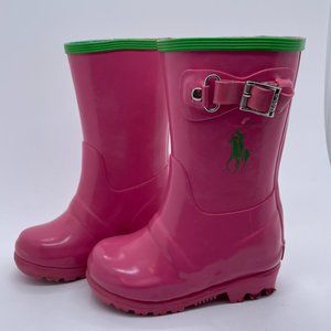 Ralph Lauren Kids Pink Rain Boots Size 6